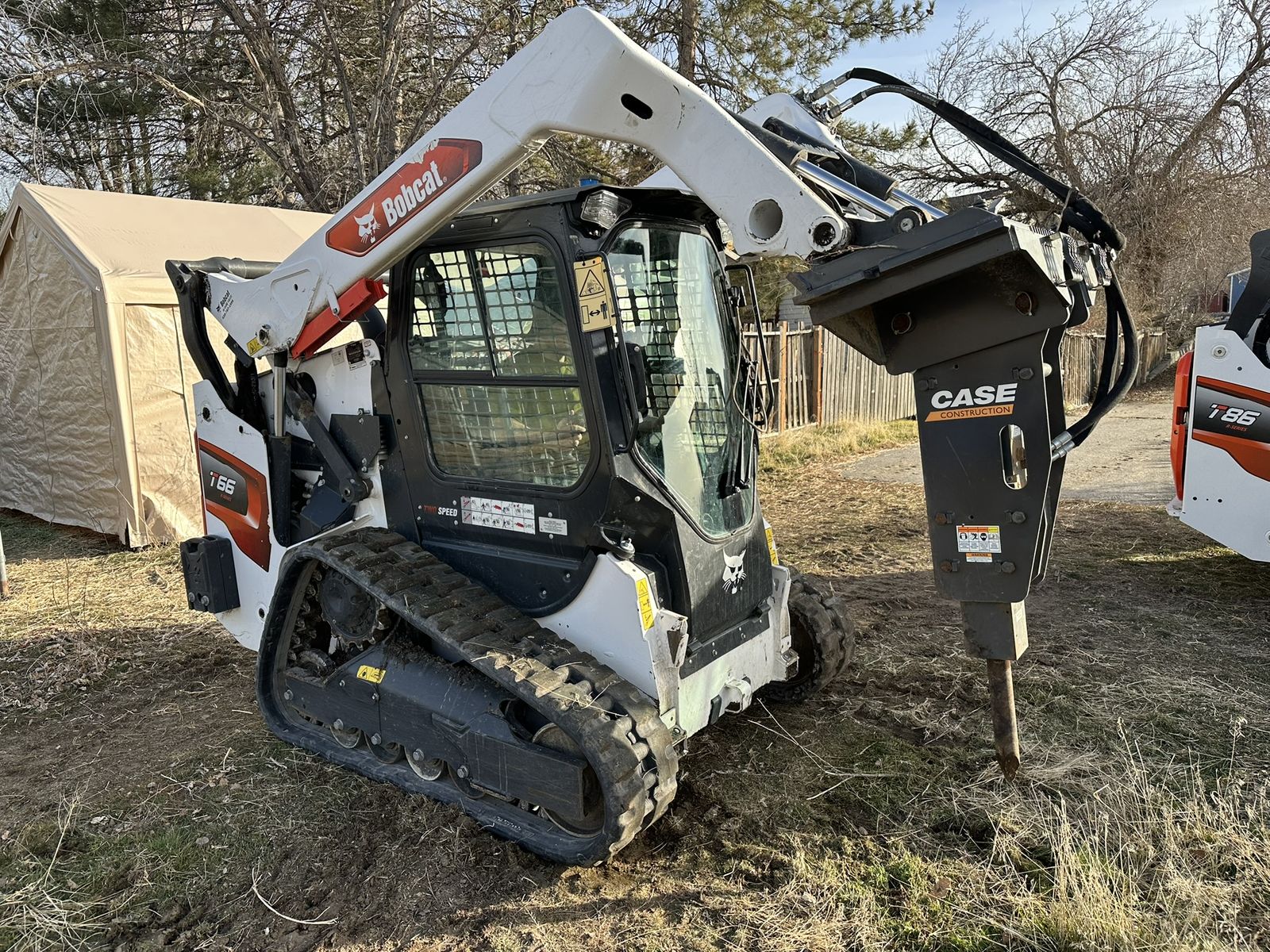 550 ft-lb Hydraulic Breaker for Skid Steer — Universal Mount — 2021 Case CH-4M-SSL