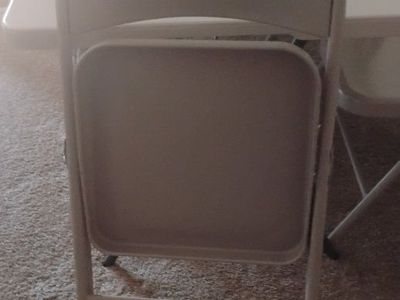 White Metal Folding Chair