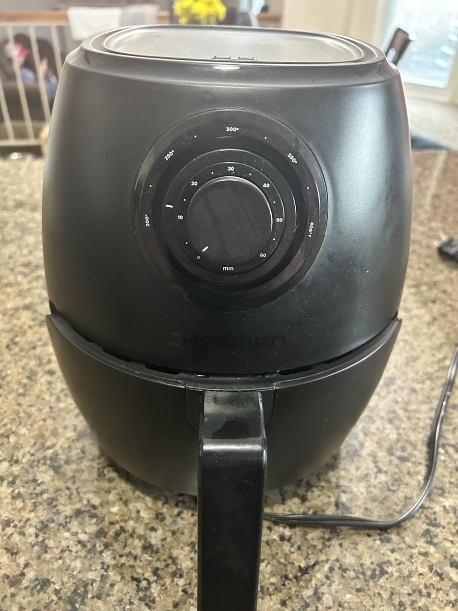 Chefman Air Fryer - Compact Black, Time & Temperature Control