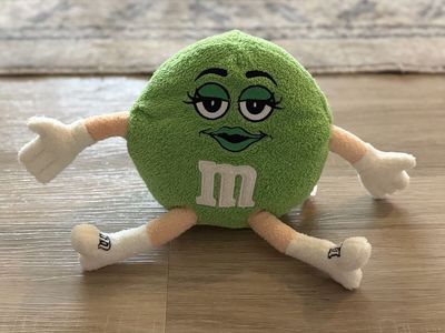 M&M's Green Ms. Green Character Plush Stuffed Toy From MnM World