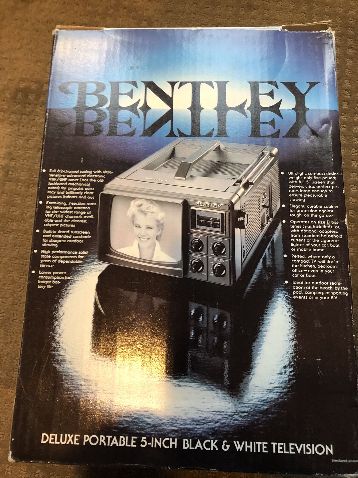 NEW Vintage 1987 Bentley TV