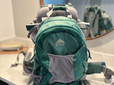 Kelty Kids Journey PerfectFit Child Carrier Hiking Backpack Green - Great Condition!