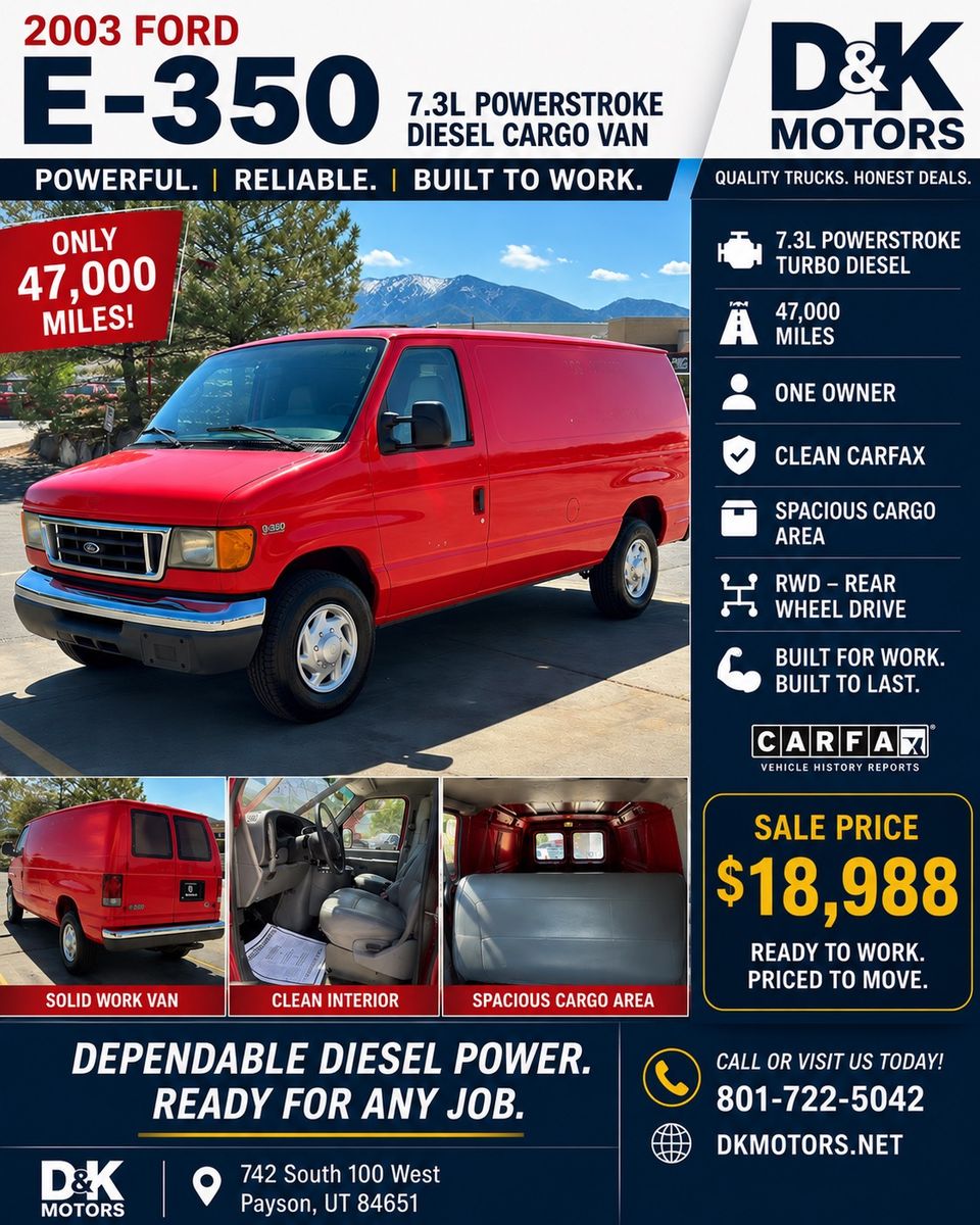 2003 Ford E-350 and Econoline 350 