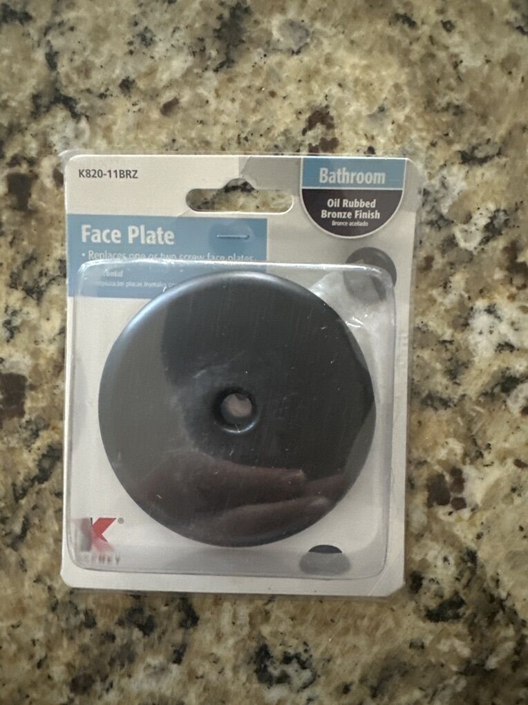 Oil Rubbed Bronze Finish Bathroom Faceplate