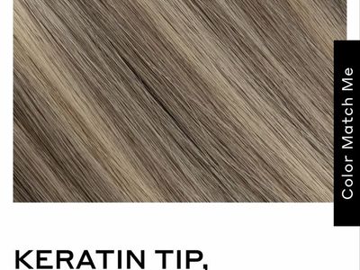 Bellami Profession K-Tip Hair Extensions - Charcoal Latte #60/1CC/80, 16" Straight, 25g Human Hair