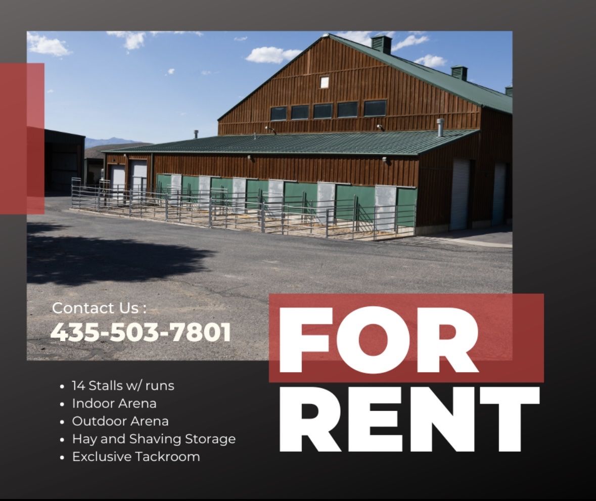 Equestrian Facility Rental - 14 Stalls with Runs, Indoor & Outdoor Arenas