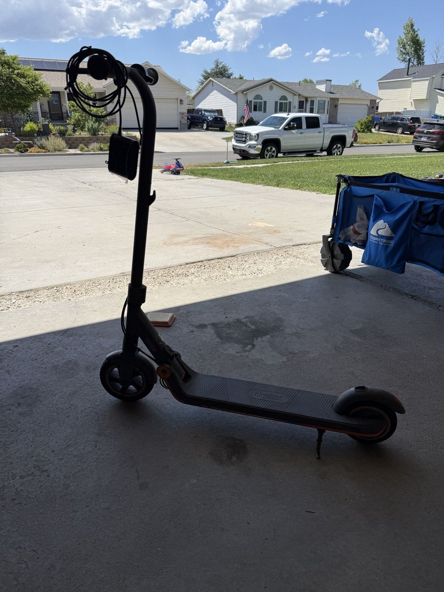 Segway Ninebot E-kick scooter and 3 other parts or repairable scooters