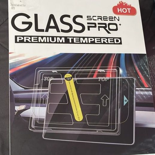 Tempered glass for screen.