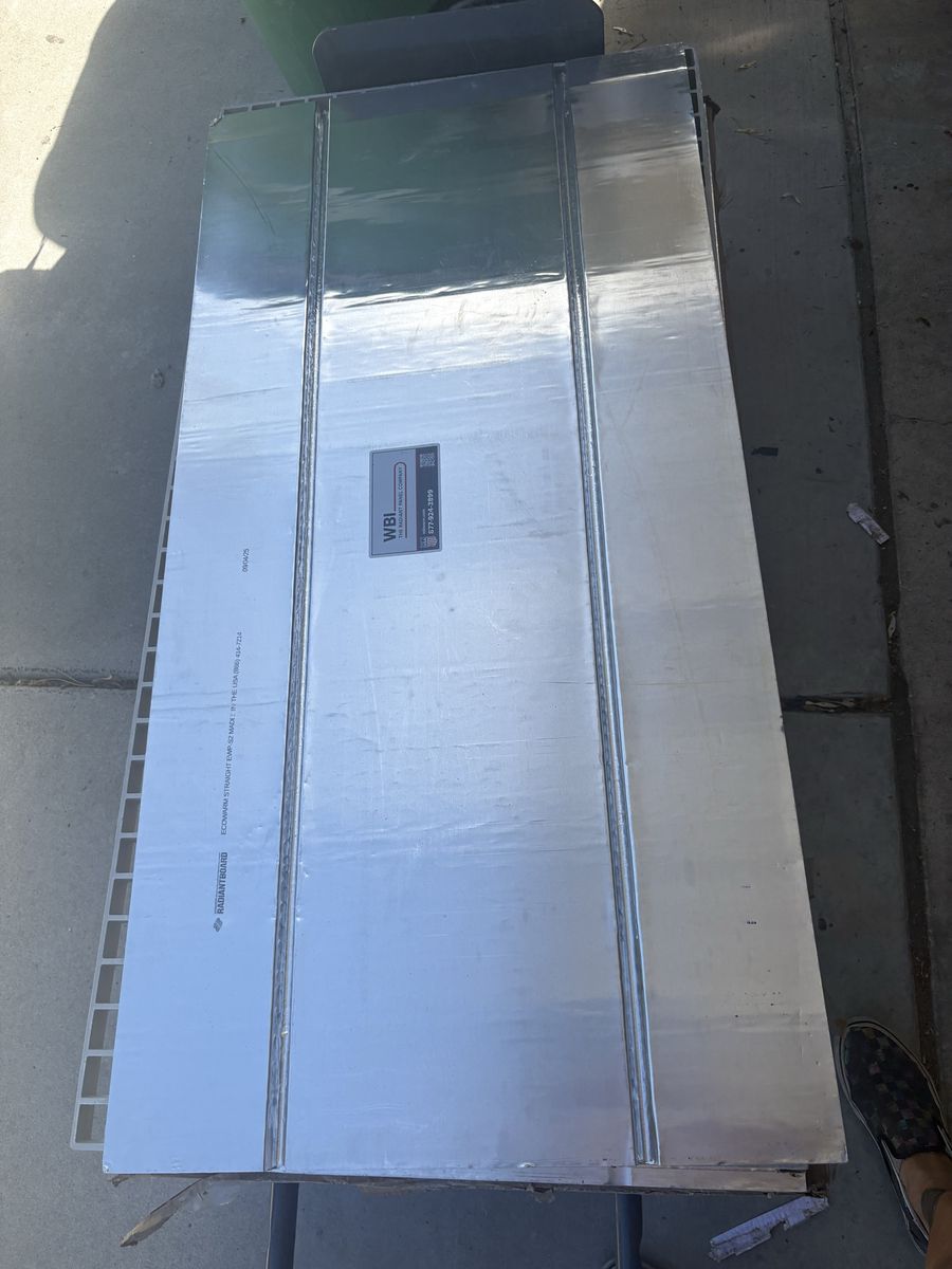WBI Radiant Panel Company EcoWarm Straight EMP-50 Max Heating Panels - New HVAC Installation Material