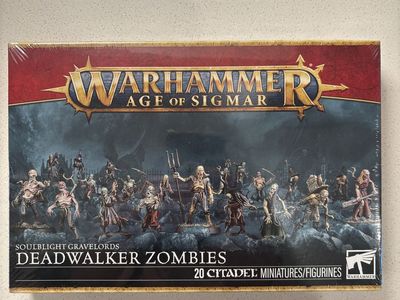 Warhammer Age of Sigmar Soulblight Gravelords Deadwalker Zombies Citadel Miniatures (20 Figures)