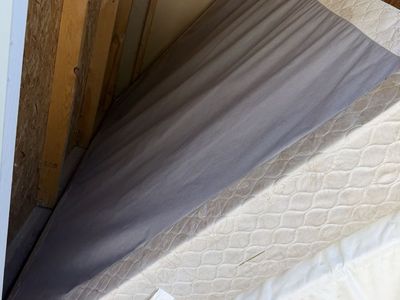 Metal Bed Frame & Box Spring - Queen Size, Black (Used)