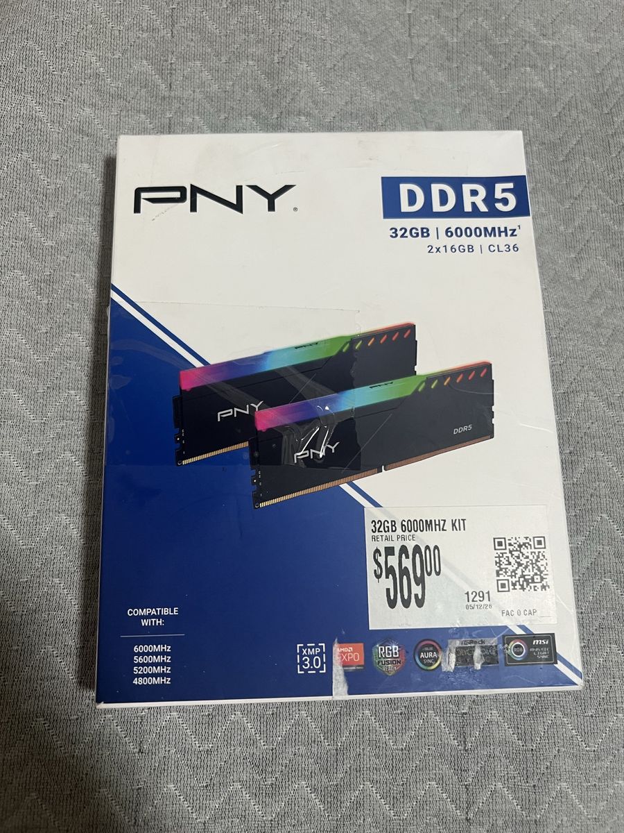 PNY 32GB (2x16GB) DDR5 6000MHz RAM