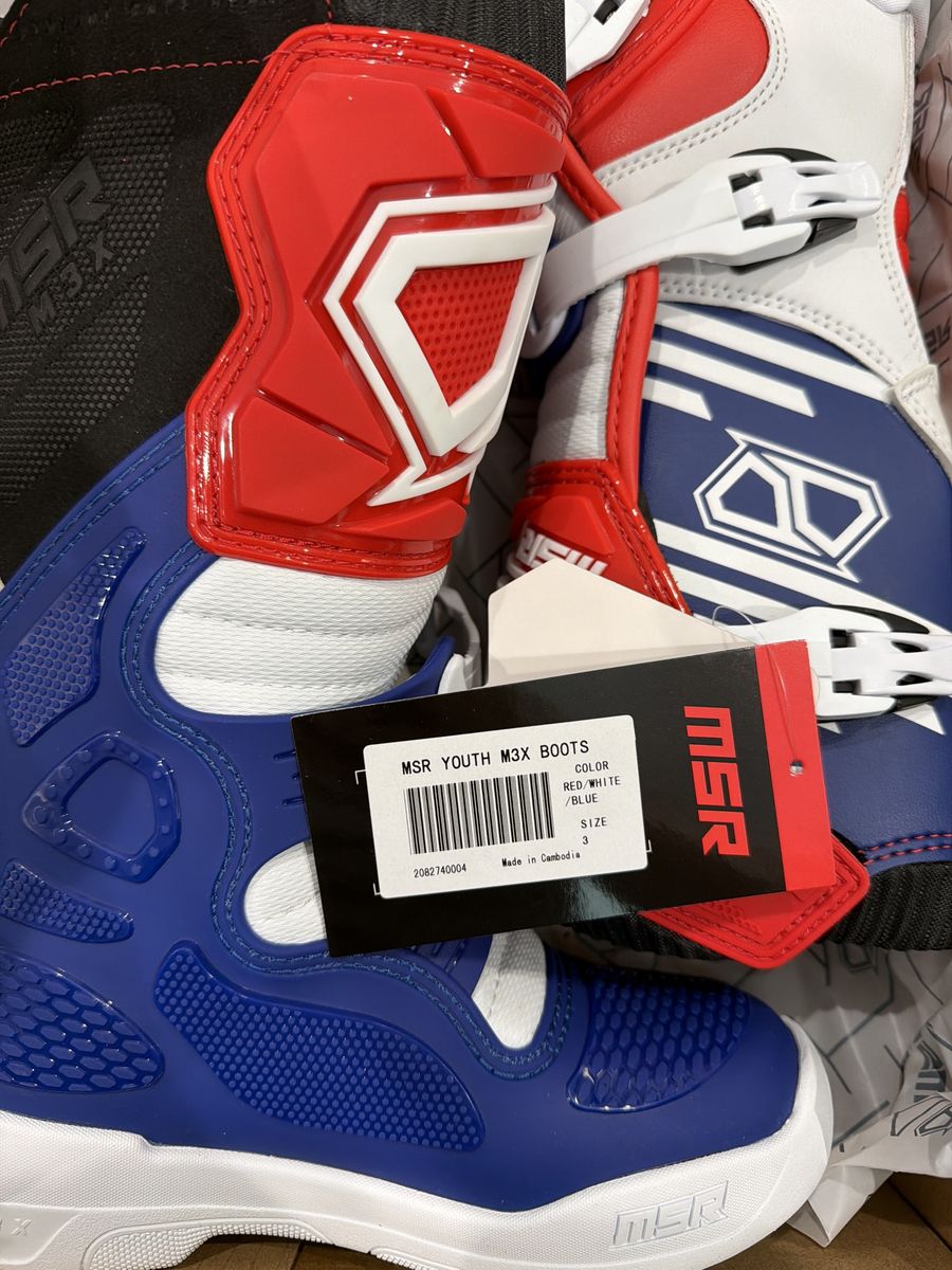 MSR dirt bike boots for kids