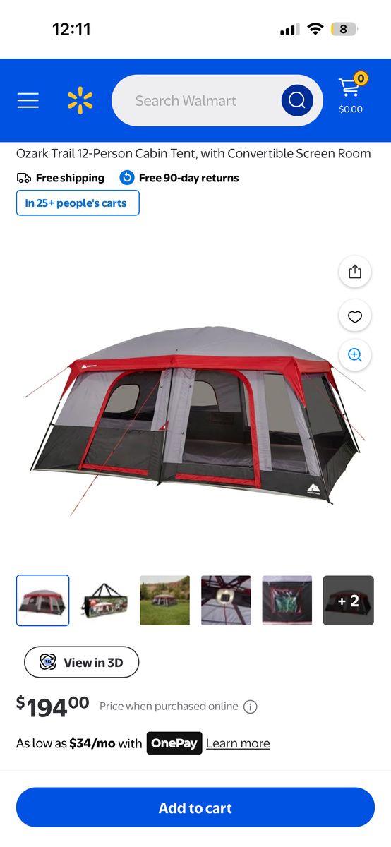 Ozark Trial 12 Person Tent