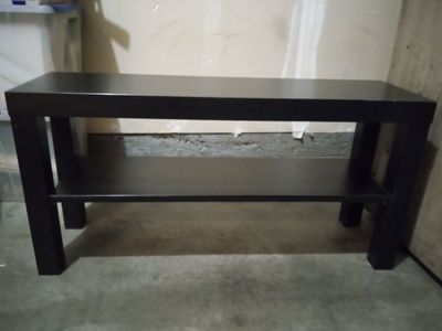 Black bench, television stand console, or shoe storage