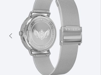 Hidden Hills Marina G1 Women's Blue/Silver Crystal Mesh Band Watch A1-BLUSLV-S
