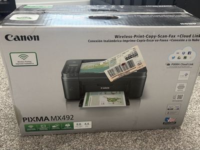 Brand new Canon PIXMA MX492 Wireless All-in-One Printer, Copier, Scanner, Fax with Cloud Link (sealed in box)