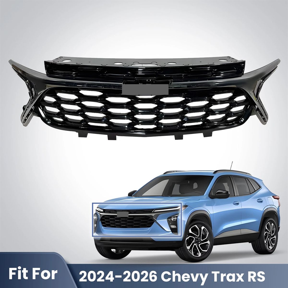 Front Bumper Assembly Grille Grill For 2024-2026 Chevrolet Trax RS - NEW