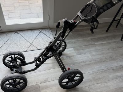 Golf Push Cart - Used, Good Condition, Umbrella & Cupholders