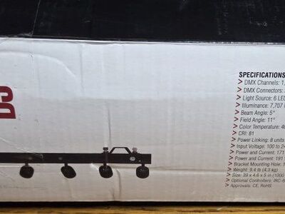 Chauvet DJ Pinspot 6 LED Bar. New open box.