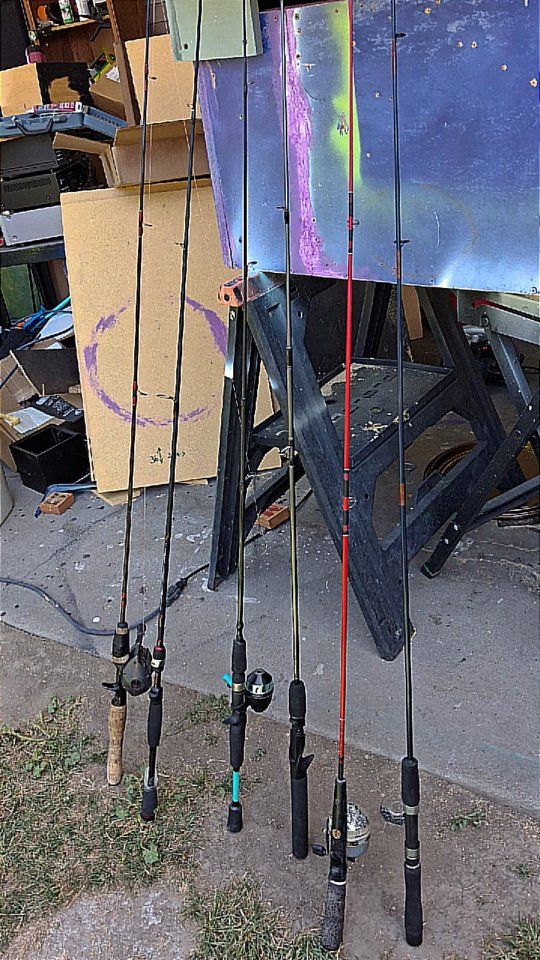 fishing pole bundle new and used