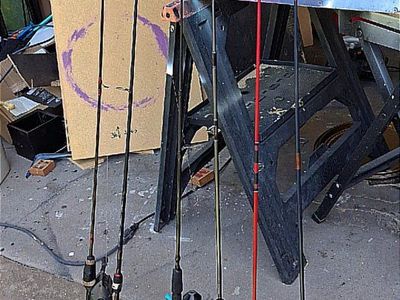 fishing pole bundle new and used