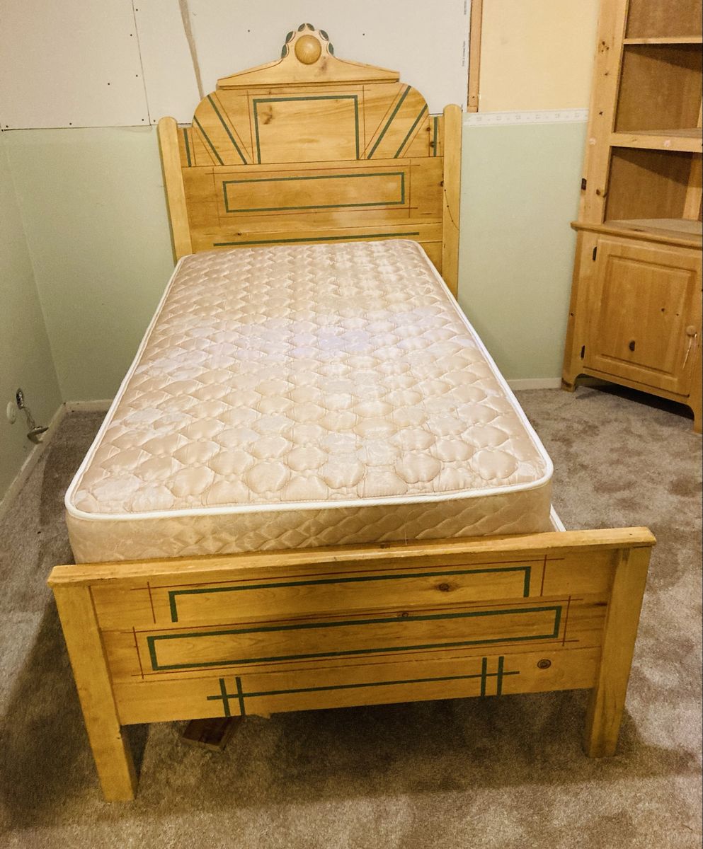 Antique Pine Bed Frame