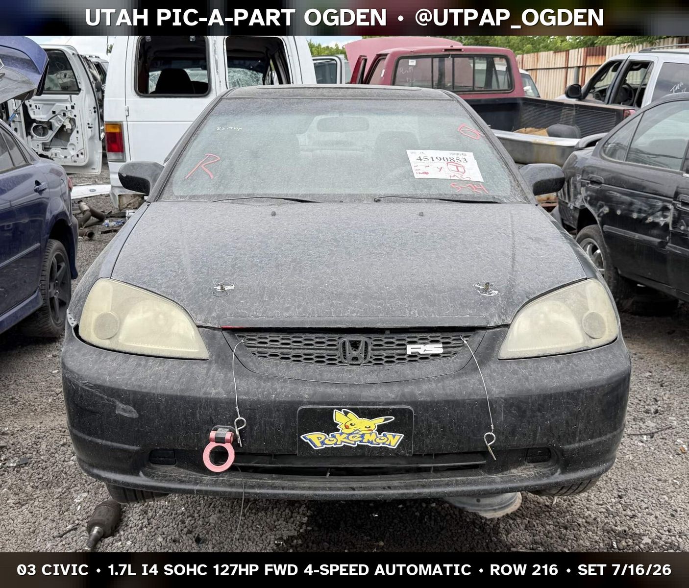 2003 Honda Civic Parts - UTPAP Ogden