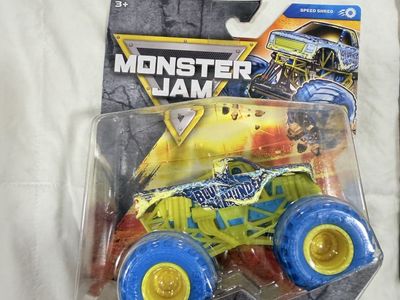 Monster Jam Blue Thunder Speed Shred Die-Cast Monster Truck 1:64 Scale New in Package
