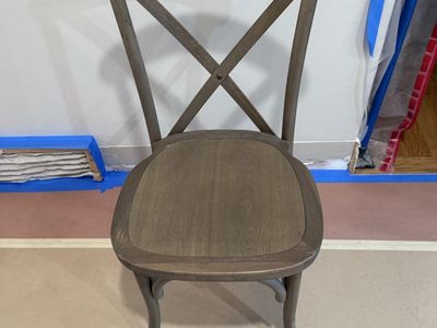 Wooden Cross Back Dining Chair