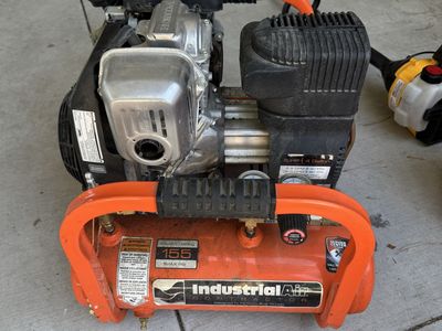 Industrial Air Contractor 4 Gallon Portable Air Compressor with Honda Engine 155 Max PSI