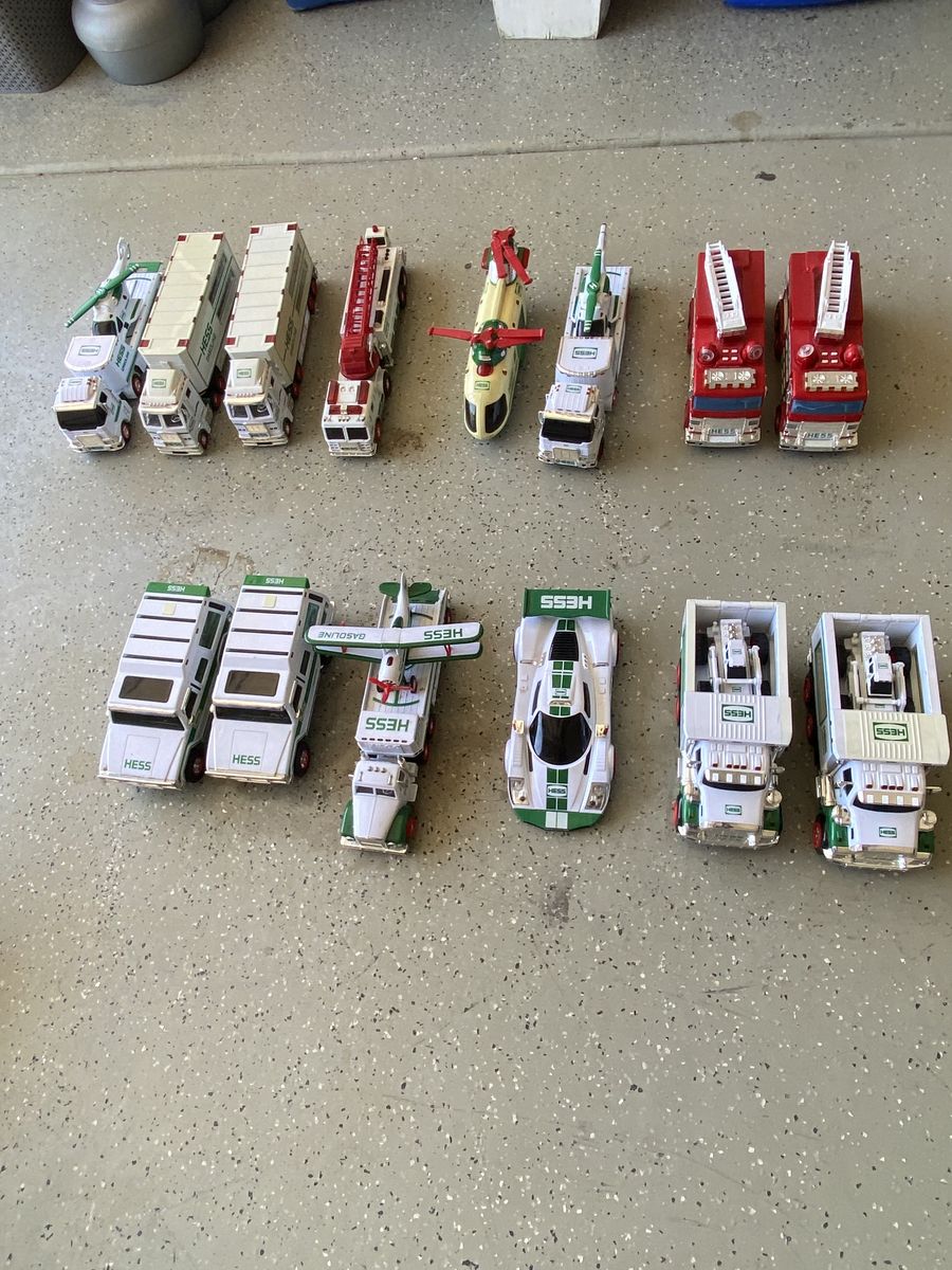 HESS Toy Truck and Racer Collection - 13 Piece Set (Trucks, Race Cars, Helicopters)