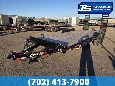 7x20 Liberty LE Channel Equipment Trailer - 14K GVWR Removable Fenders, Stand Up Ramps