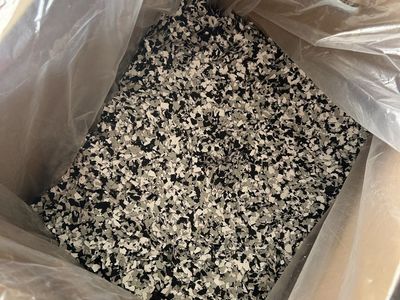 Epoxy floor chips- Domino/blk/wht/gry