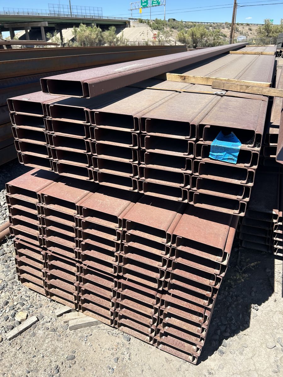 SALE PRICE - LIMITED OFFER! New Steel CEE Purlins 8 inch x 2-1/2 inch 14ga thickness x 20', 30' lengths $2.49FT