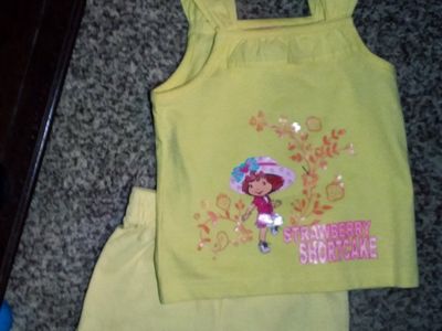 3T STRAWBERRY SHORTCAKE SHORTS SET