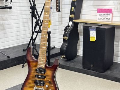 Harley Benton Fusion-II HSH Roasted Flame Maple Electric Guitar - Excellent Condition