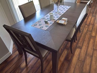 Dining Table Set with 6 Chairs – Good Condition