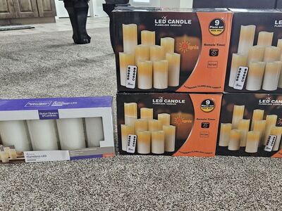 Wax battery candles