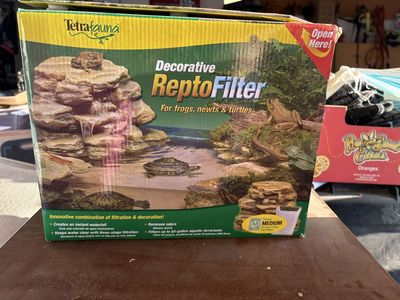 TetraFauna Decorative ReptoFilter Terrarium Water Filter Waterfall for Frogs, Newts & Turtles
