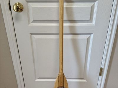 46” Caviness Feather Brand Wood Canoe Paddle