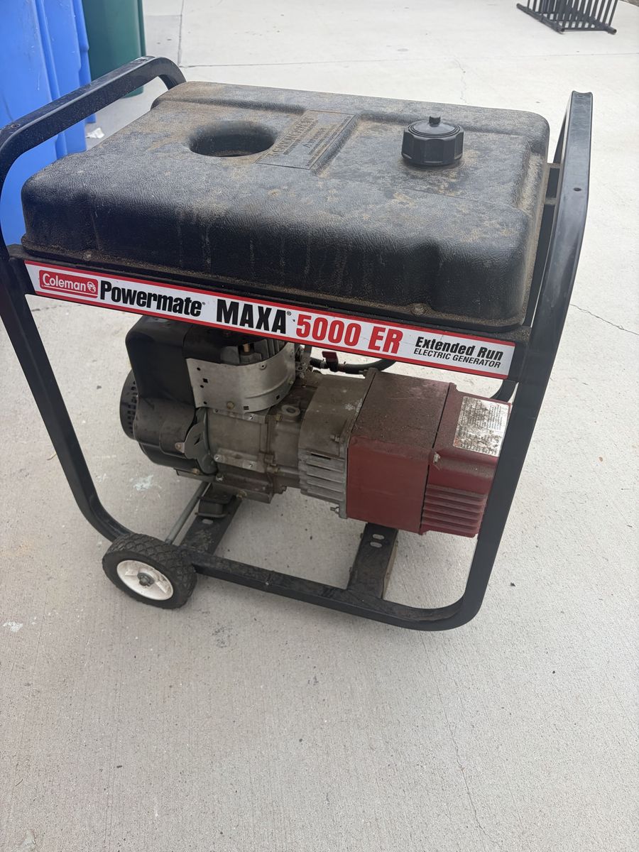 Coleman Powermate MAXA 5000 ER 10HP Extended Run Electric Generator