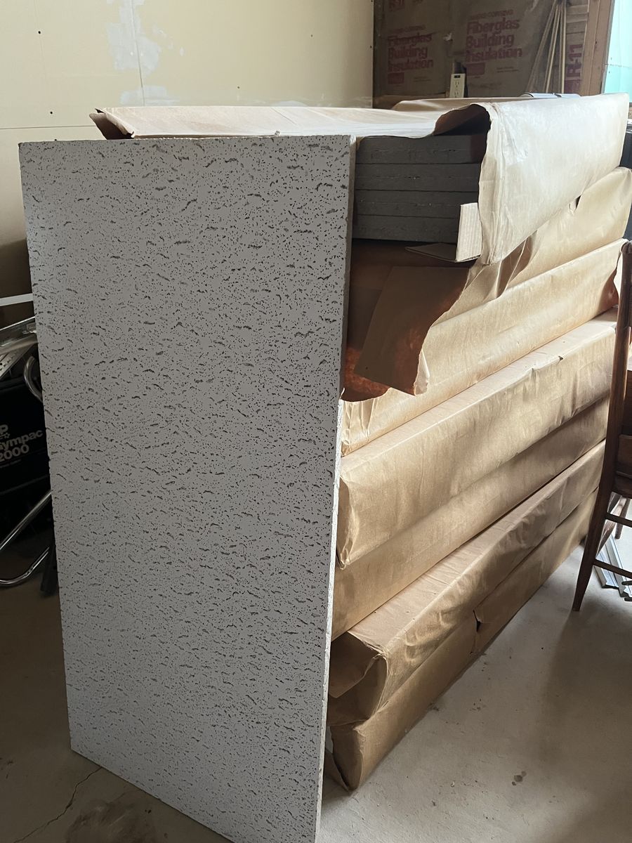 Drop down ceiling tiles