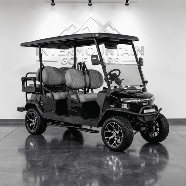 New 2026 Black Lifted 6-passenger Denago EV Rover XL6 LSV