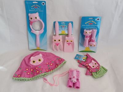 New! Kid's 'Cat' Outdoor Learning/Educational Gardening Toys/Tools Set of 6