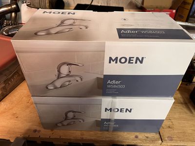 Moen Adler WS84503 Bathroom Faucet Chrome Finish (Lot of 2)
