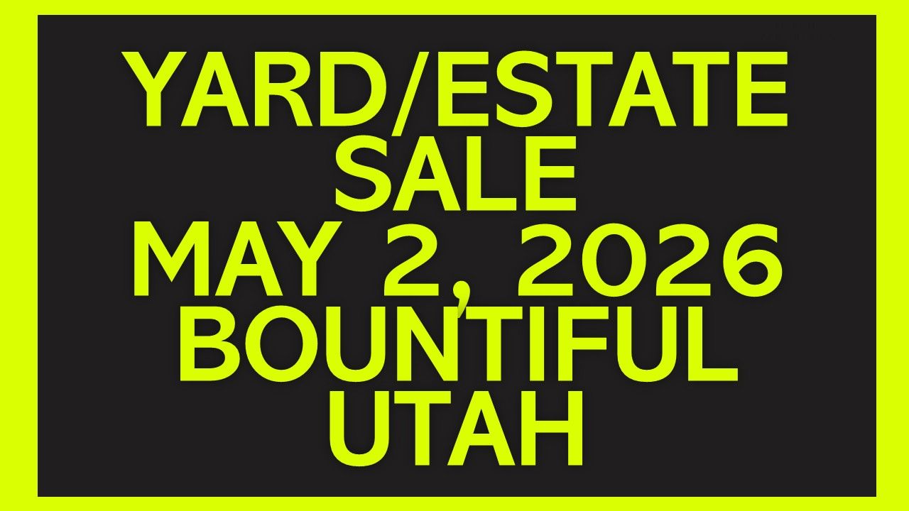 Yard/Estate Sale Saturday, May 2, 2026