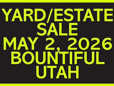 Yard/Estate Sale Saturday, May 2, 2026