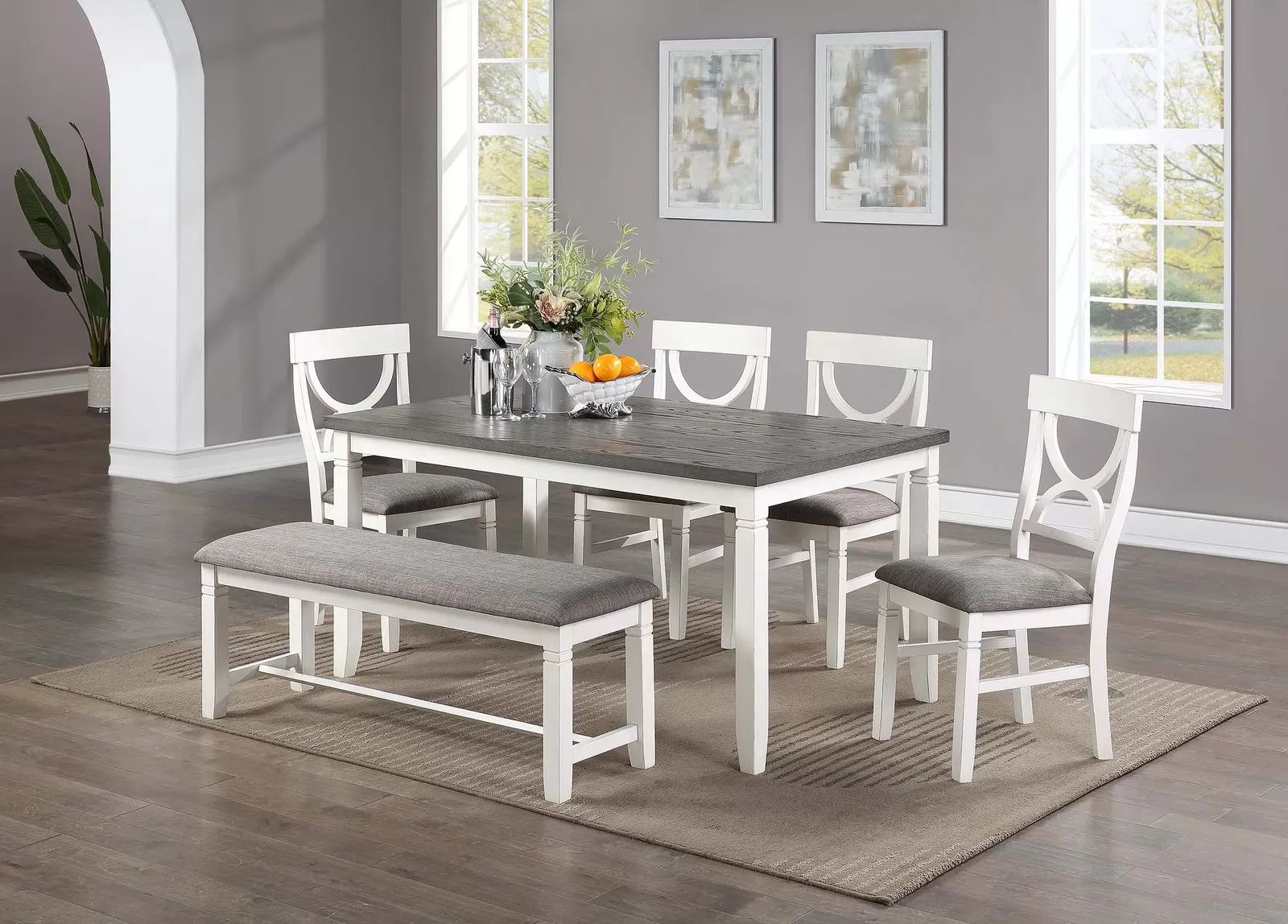 NEW TABLE with 4 CHAIRS and BENCH  - NEW IN BOX