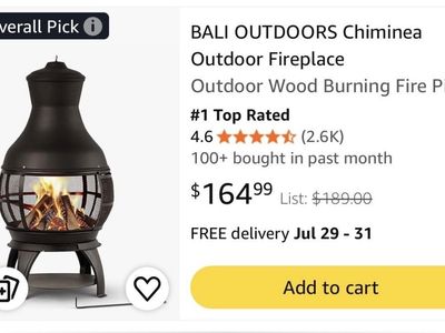 Iron Chimnea/fire outdoor chimney